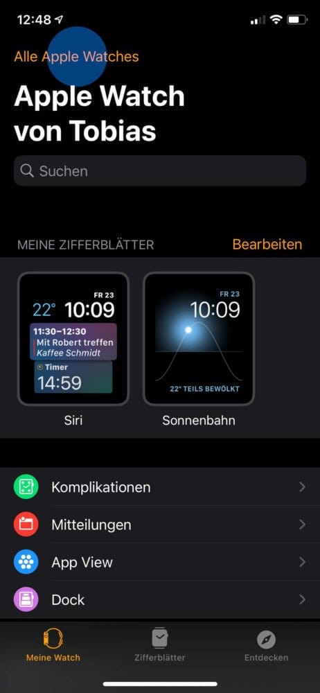 Apple Watch entkoppeln beim iPhone für Verkauf vorbereiten