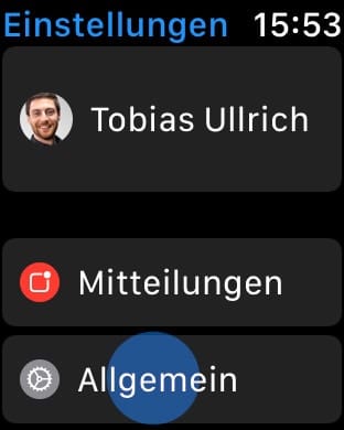 Apple Watch Einstellungen öffnen