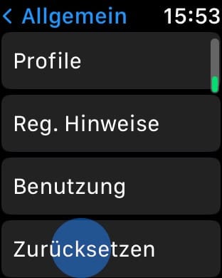 Uhr zurücksetzen
