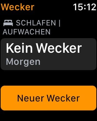 Wecker auswählen
