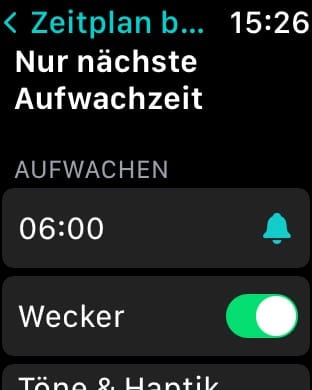 Werte bei Schlafmodus überprüfen