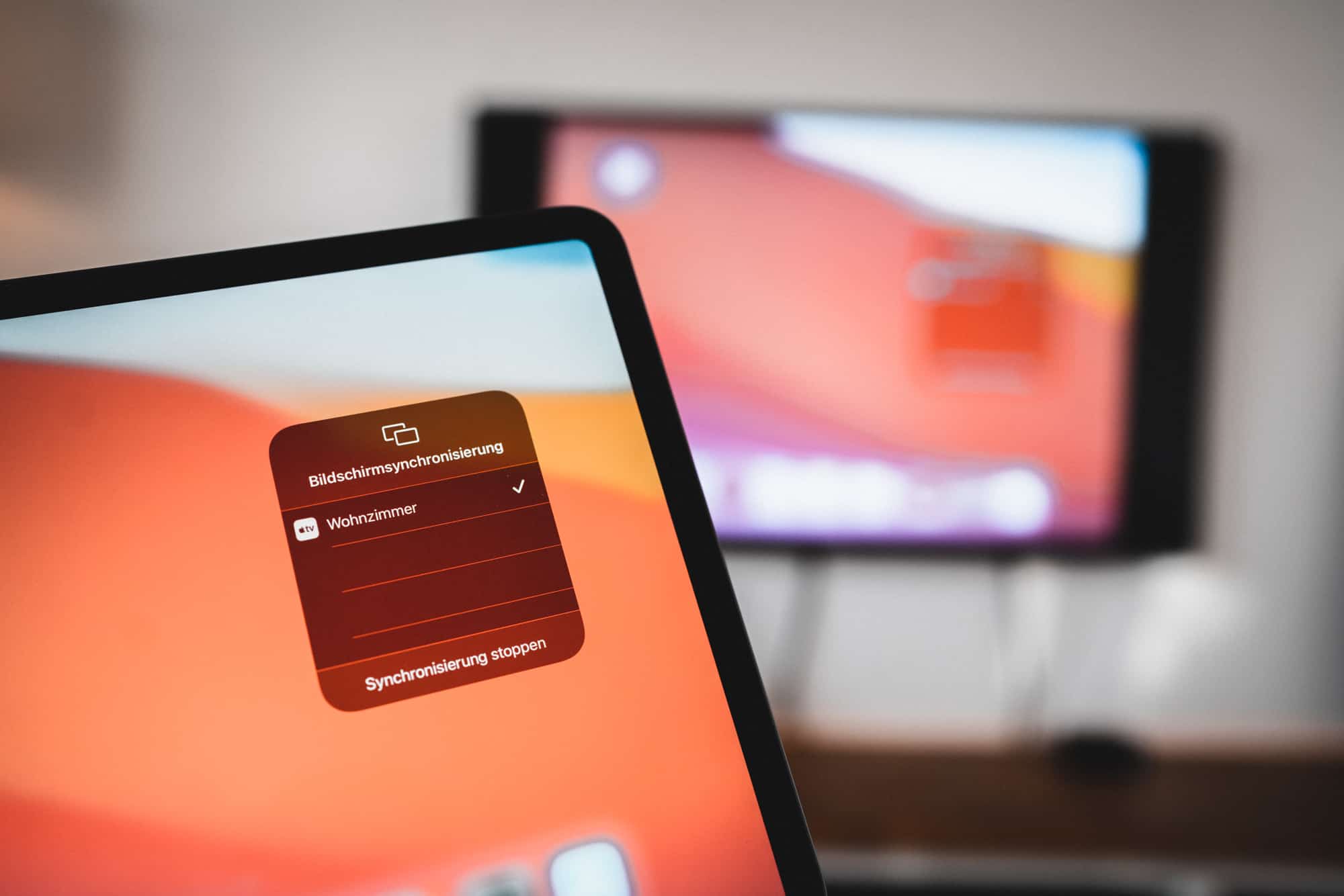 iPad Bildschirm teilen