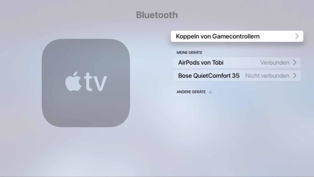 Kopfhörer sind bereits gekoppelt