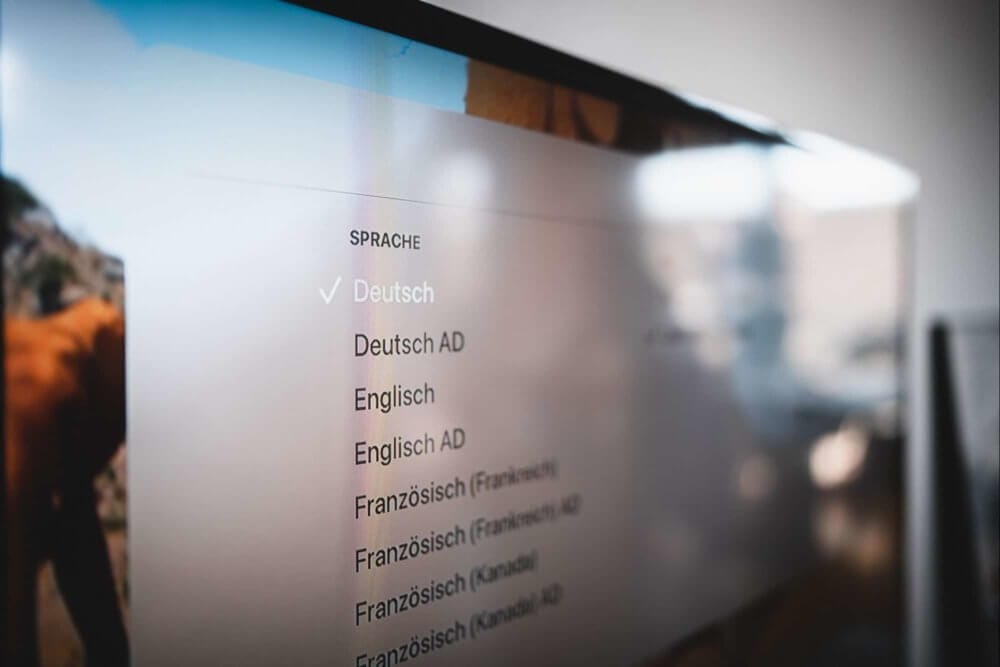 Apple TV Sprache ändern