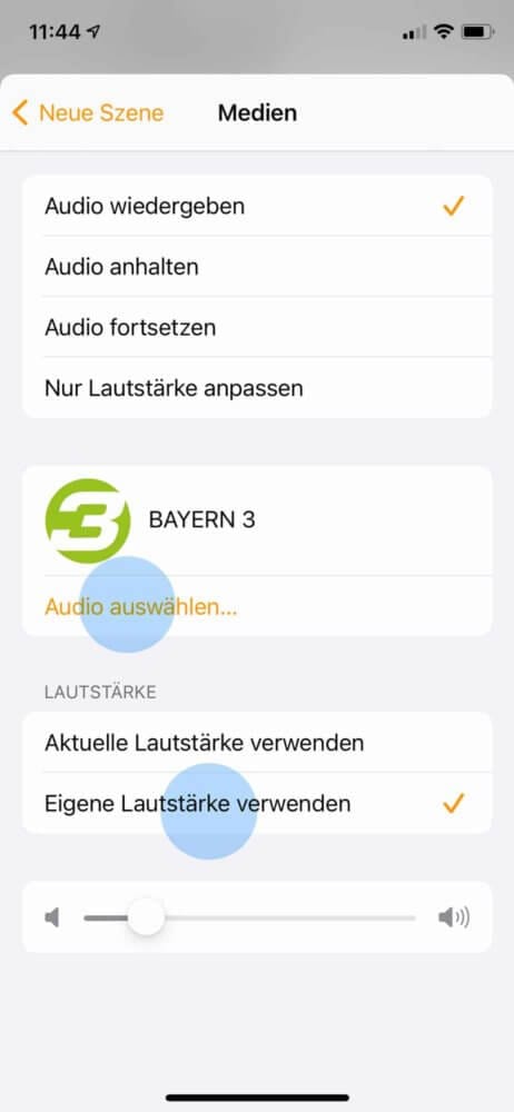 Radiosender auswählen