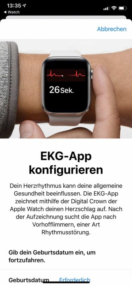 Konfigurationsprozess beginnen
