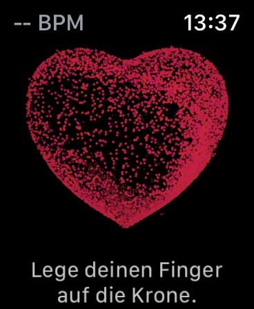 EKG Funktion auf der Apple Watch öffnen