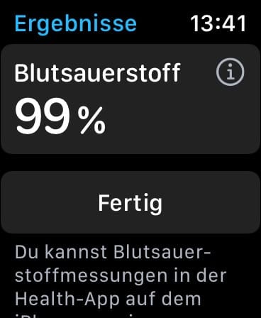Apple Watch Blutsauerstoff messen und anzeigen