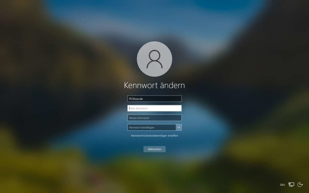 Passwort ändern Windows 10 an Firmenrechnern