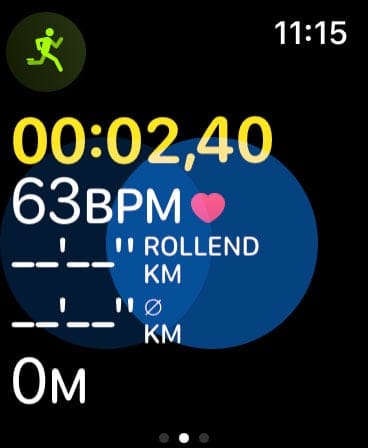 Nach links wischen