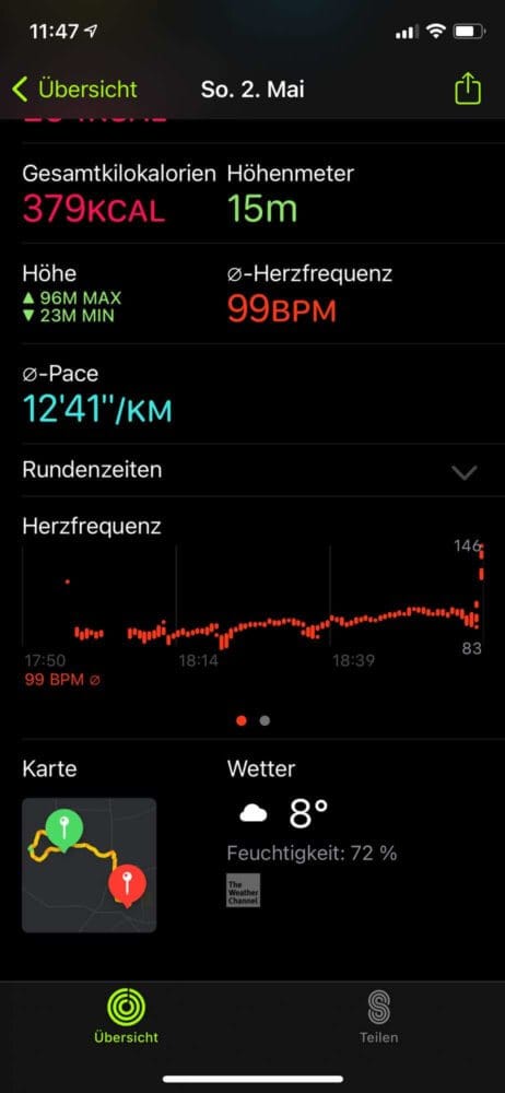 Weitere Daten zum Training ansehen