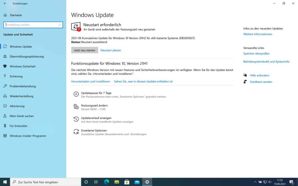 Windows Updates durchführen