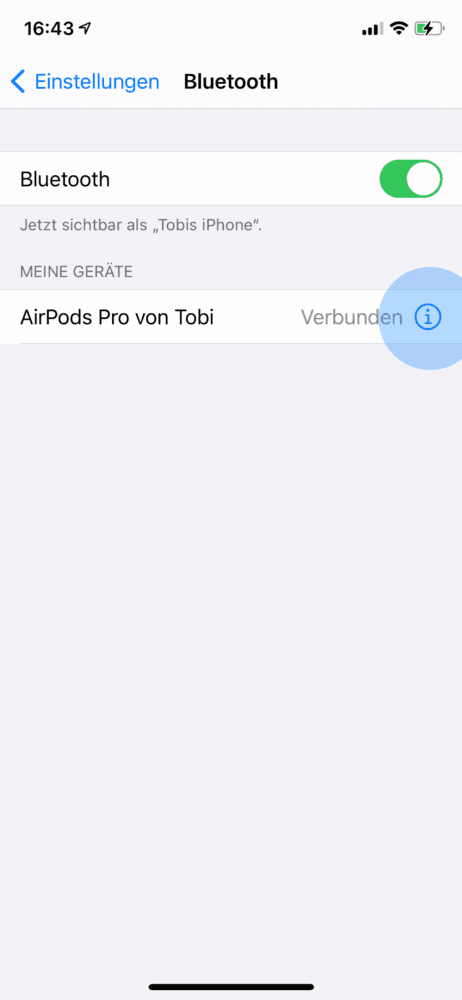 AirPods Pro Einstellungen