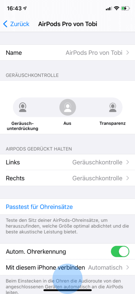 Bluetooth Kopfhörer Einstellungen
