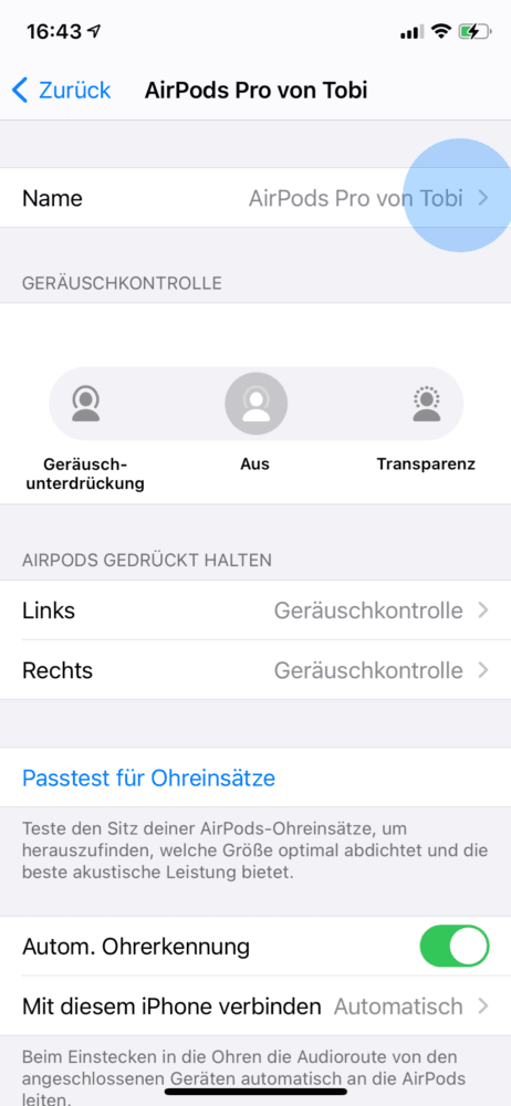 Apple Bluetooth Kopfhörer Einstellungen ändern