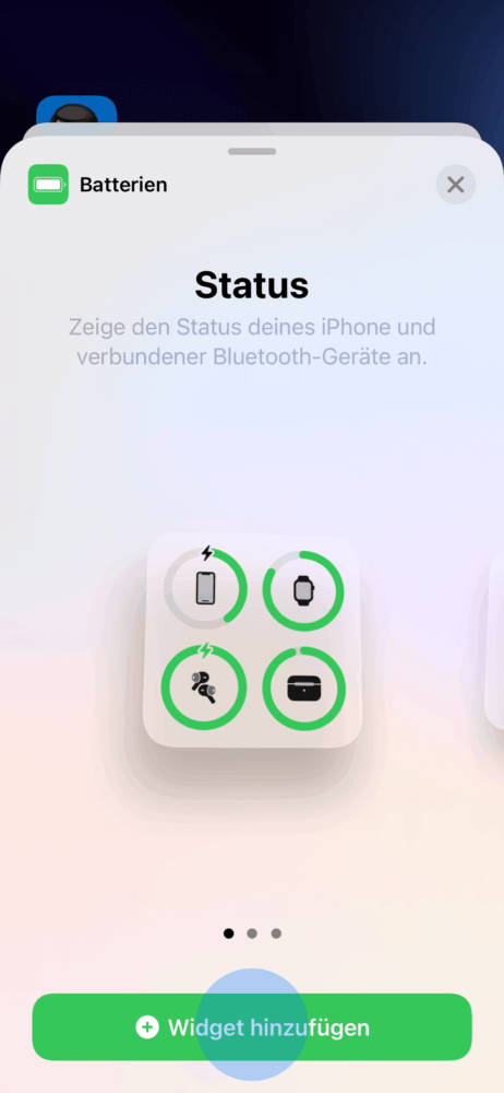 Widget mit Ladezustand anzeigen