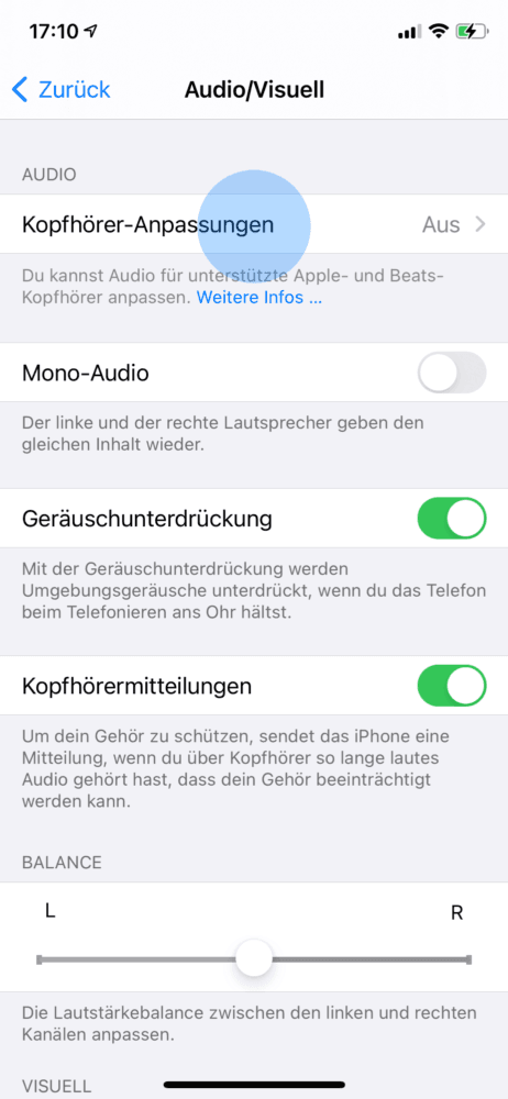 AirPods Pro Lautstärke