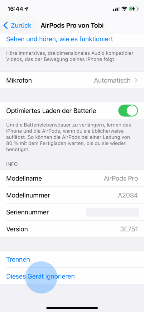 Apple Kopfhörer zurücksetzen