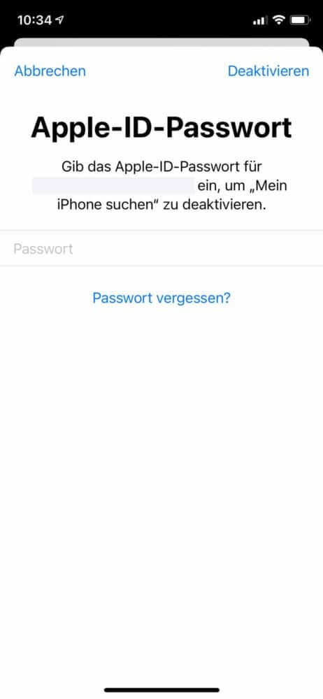 Apple ID ändern