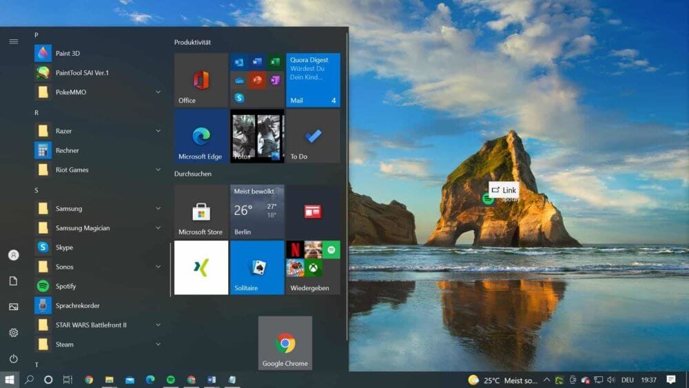 So erstellst du eine Verknüpfung au dem Desktop