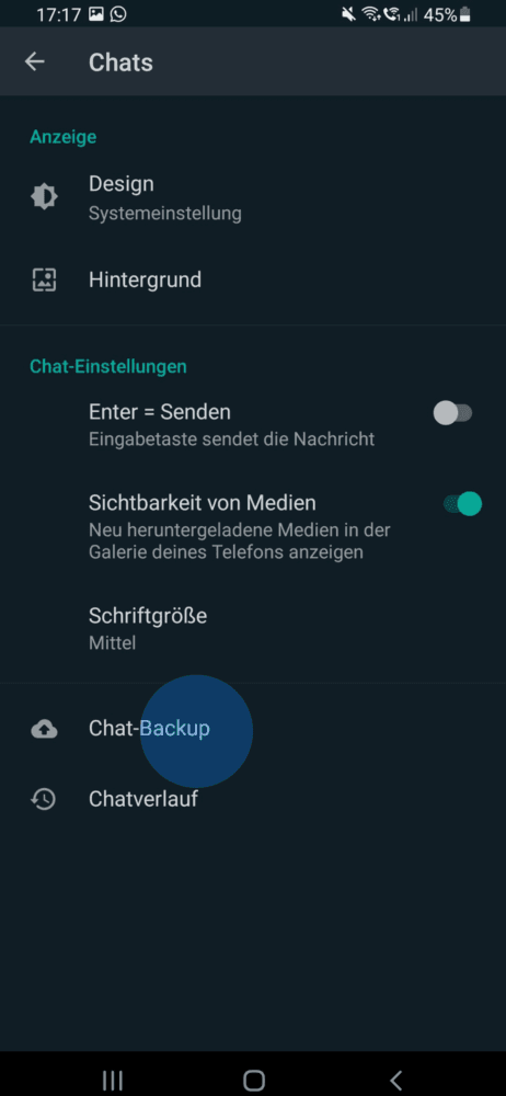 Chats von Android auf iPhone beibehalten