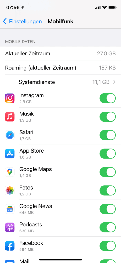 Datennutzung am iPhone überprüfen so einfach geht's 