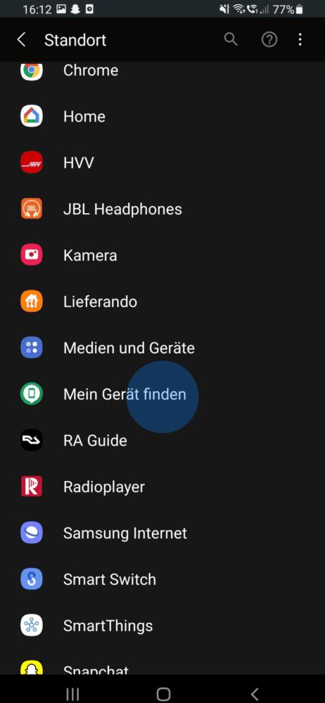 So ortest du dein Android Handy