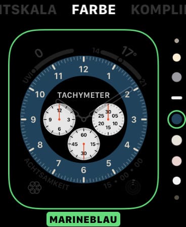 Auf der Apple Watch Uhren erstellen oder ändern