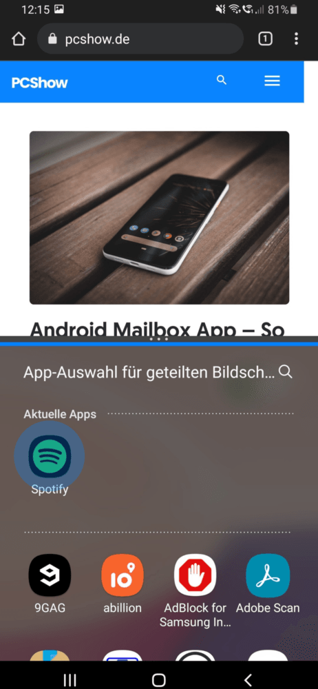 Android Bildschirm teilen - So geht's