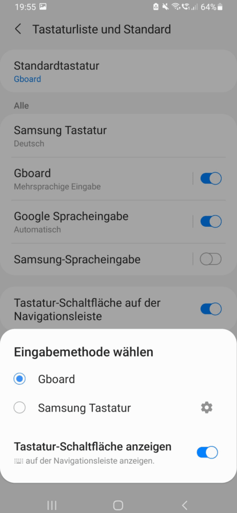 Auf deinem Smartphone mit GBoard die Einstellungen ändern