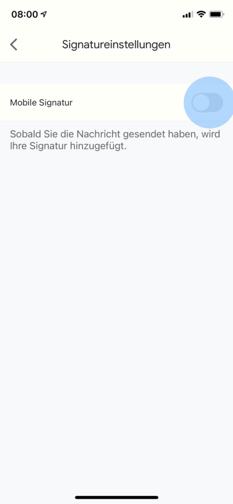So setzt du deine Unterschrift unter jede Email