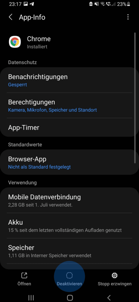 Vollen Android Speicher entleeren