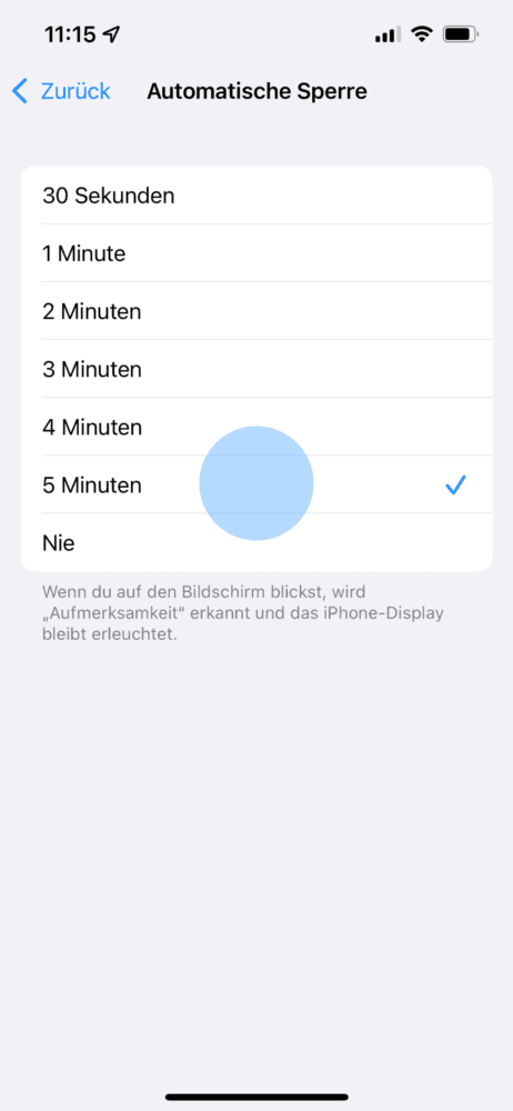 So nutzt du die iPhone automatische Sperre