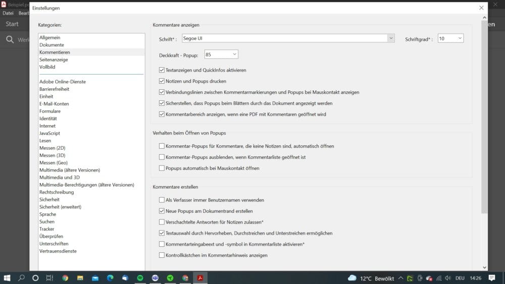 So kannst du PDF mit Kommentaren drucken