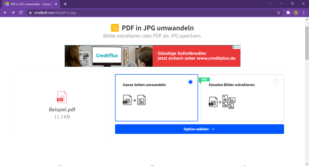 Ohne Probleme PDF umwandeln in JPG