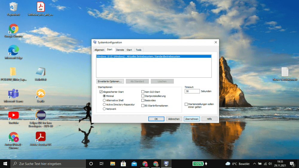 So startest du unter Windows 10 Abgesicherter Modus
