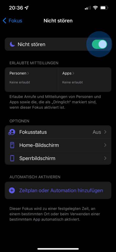 Handy stumm schalten