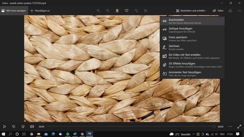 Ohne Probleme Videos schneiden mit Windows 10