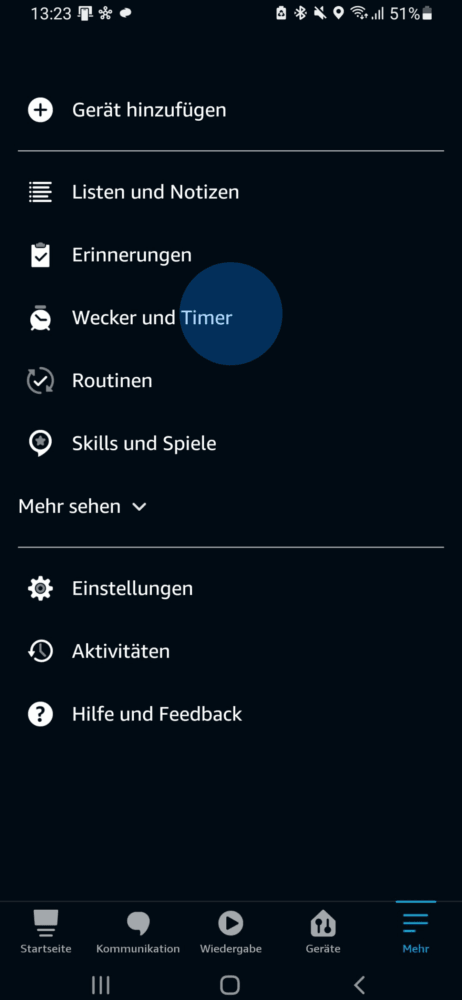 Alexa Wecker einrichten