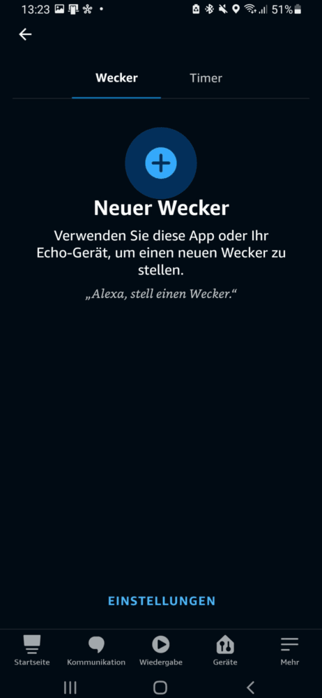 Die Alexa Wecker Funktion nutzen