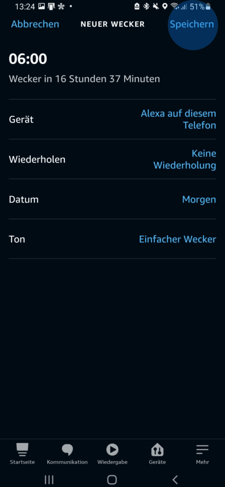 Unter dem Amazon Sprachassistenten Wiederholungen einstellen