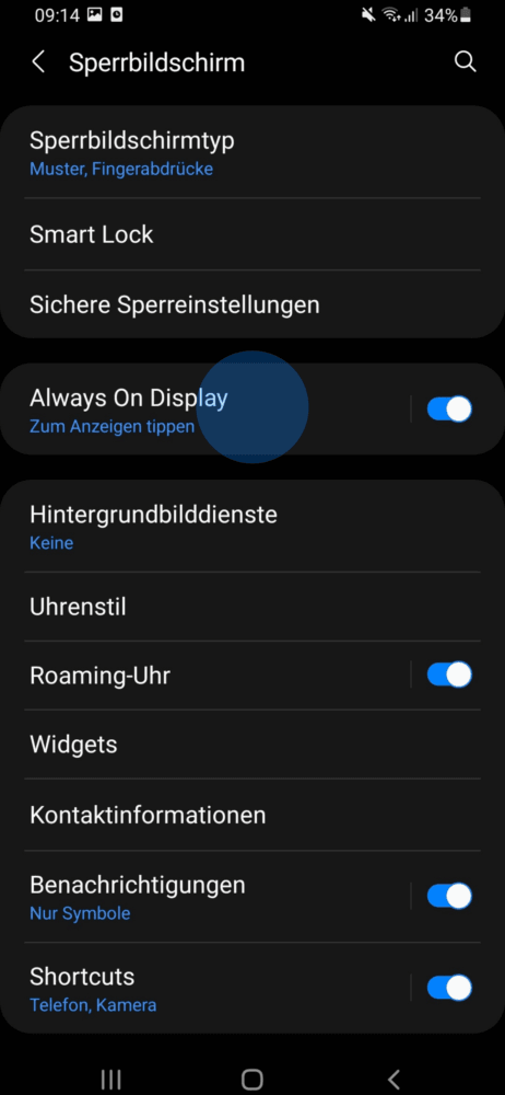 So kannst du das Always on Display nutzen