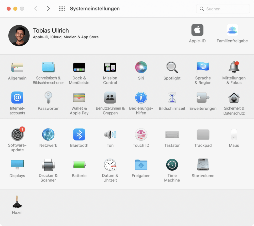 Apple Familienfreigabe am Mac einrichten