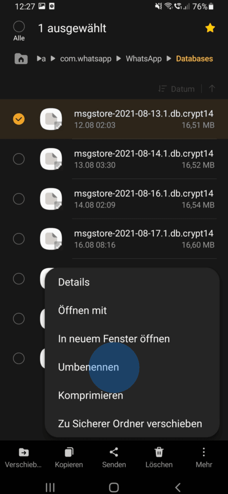 Ganz einfach gelöschte WhatsApp Nachrichten wiederherstellen