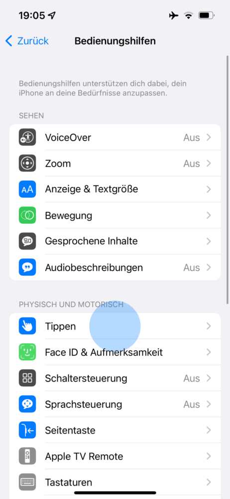 Apple Smartphone herunterfahren