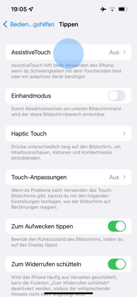 Ohne Home Button iPhone ausschalten