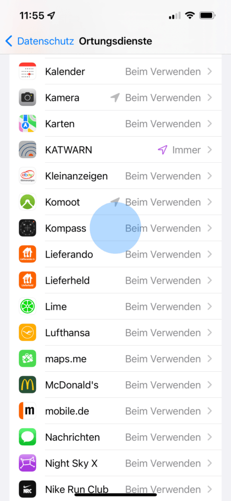 So nutzt du die Kompass App am iPhone