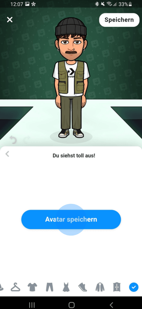 Avatar speichern