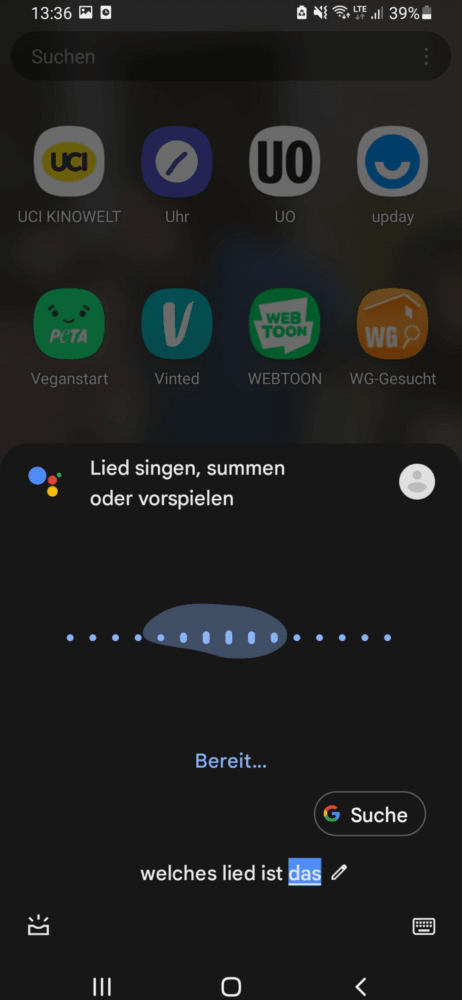 Musik erkennen lassen auf Android und IOS