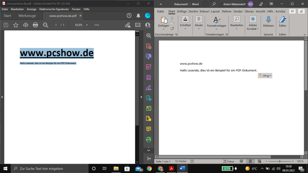 PDF Wörter zählen leicht gemacht